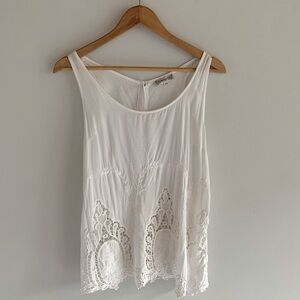 Temperance Embroidered Sleeveless Tank